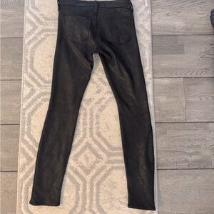 Mother The Looker Black “Suede” Pants